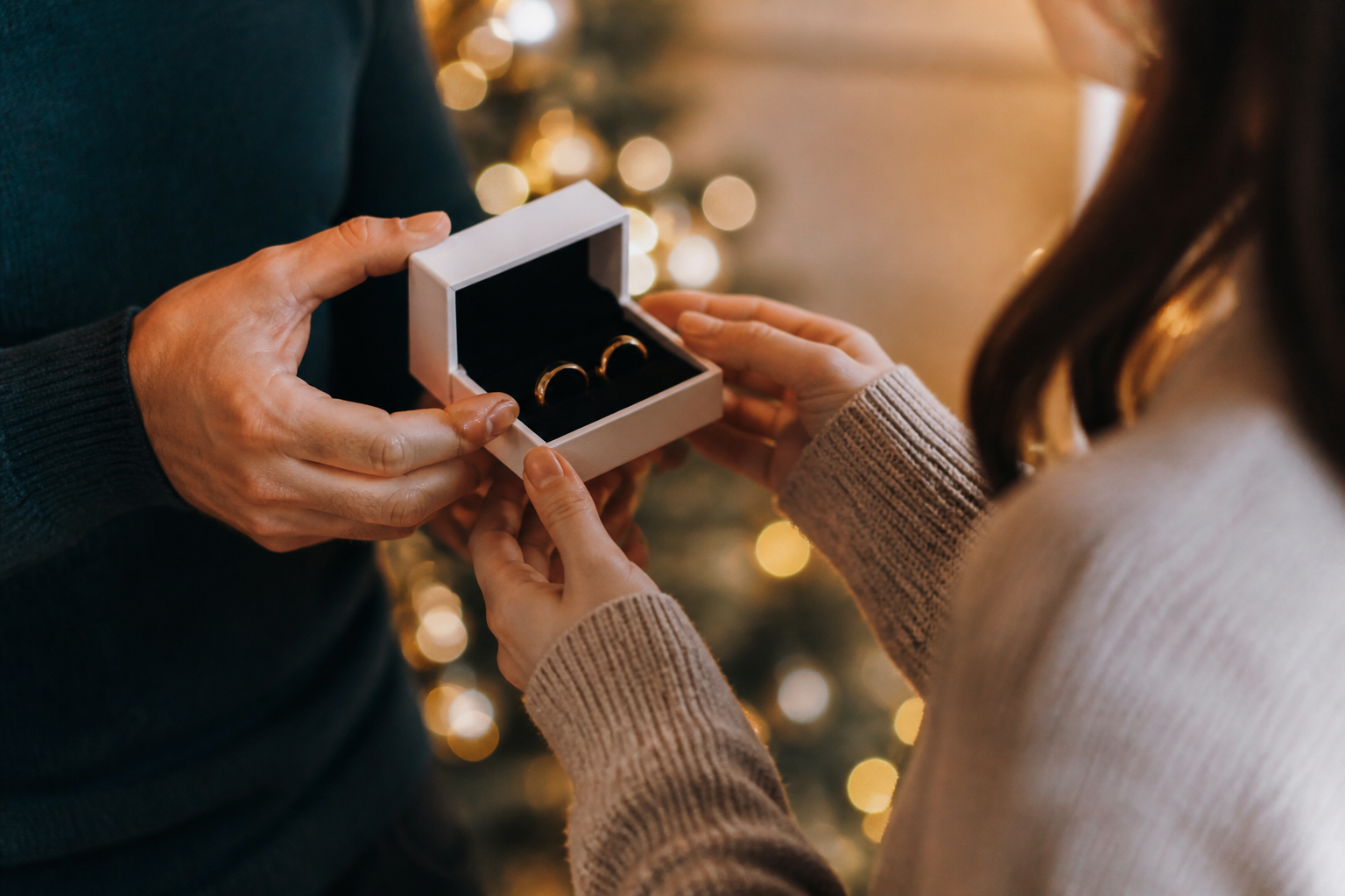 Gouden ringen cadeau geven